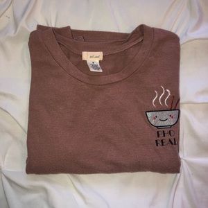 Embroidered pho real sweater
